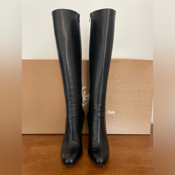 Christian Louboutin Fifi Botta Knee High Boots Black 36.5 - Picture 2 of 8